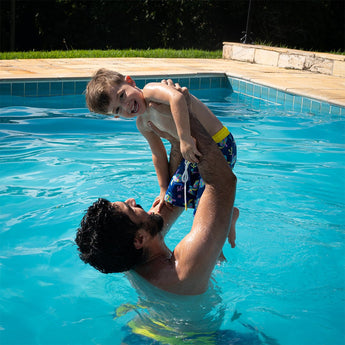 Glow In The Dark Magic Color Changing Swim Shorts For Kids | Swimwear Boy