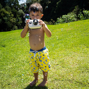 Glow In The Dark Magic Color Changing Swim Shorts For Kids | Swimwear Boy