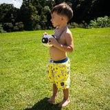 Glow In The Dark Magic Color Changing Swim Shorts For Kids | Swimwear Boy