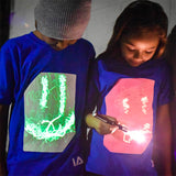 Glow In The Dark Super Glow In The Dark Kids T-shirts | Black