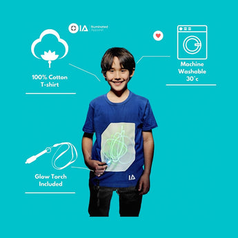 Glow In The Dark Super Glow In The Dark Kids T-shirts | Black