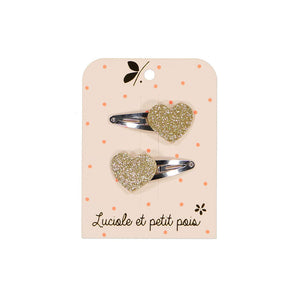 Heart Hair Clips – Charming Pair