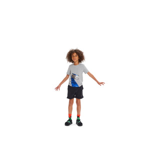 Boy's Grey Goodluck Dragon T-shirt Print