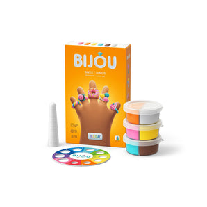 Hey Clay - Creative Air-Dry Clay Rings Set with Interactive App for Kids and Fun Play