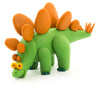 DIY Dinos: Stegosaurus, Pachycephalosaurus, Brachiosaurus Plastic Creative Modelling Air-Dry Clay For Kids 6 Cans