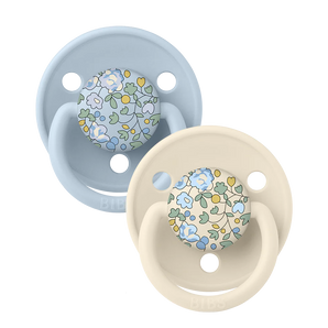 BIBS x Liberty 2 PACK De Lux Eloise Silicone Onesize Baby Blue Mix