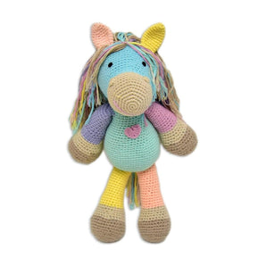 Happy Threads Handmade Crocheted ATLAS Pony – Multicolor