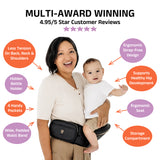 Hackerlily Ergonomic Hip Seat Baby Carrier with Storage