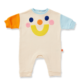 Halcyon Nights Beige Baby Jumpsuit | Puppy Park Applique Winter Suit