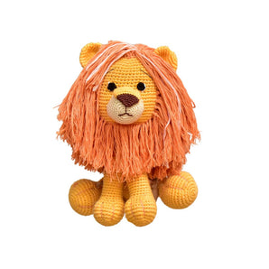 Happy Threads Handmade Crocheted Asad The Lion â€“ 10" Orange | Key Chains