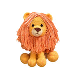 Happy Threads Handmade Crocheted Asad The Lion â€“ 10" Orange | Key Chains