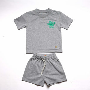 Boys Here Comes The Sun Grey Set Shorts and T-shirt