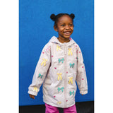 Holly And Beau Color Changing Kids Raincoat Hearts & Bows | Waterproof Girls