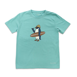 Holly And Beau Eco Friendly Kids Penguin T Shirt | Quick Dry Swim Top