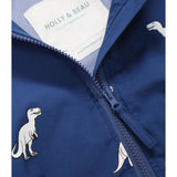 Holly And Beau Kids Color Changing Dinosaur Raincoat | Waterproof Fun Coat