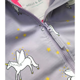 Holly And Beau Kids Color Changing Unicorn Raincoat | Waterproof Girls Coat