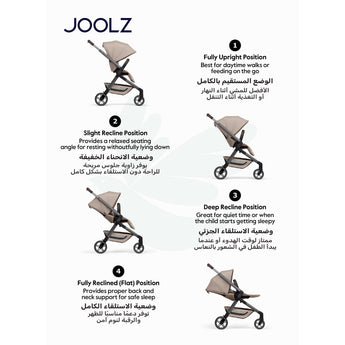 Joolz Hub2 Compact Stroller - Sandy Taupe