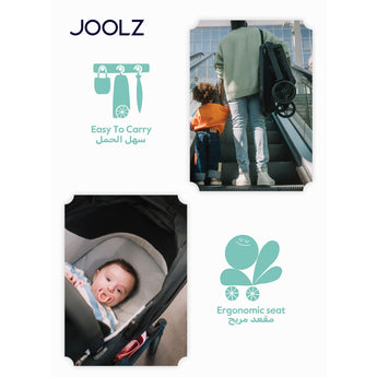 Joolz Hub2 Compact Stroller - Sandy Taupe