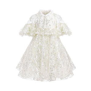 Junona Etheral Girls Ivory Occasion Dress
