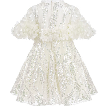 Junona Ethereal Girls Ivory Occasion Dress | Kids Fashion
