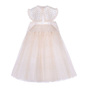 Junona Girls Gold Tulle Occasion Dress
