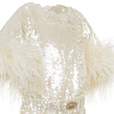 Junona Ivory Sequin Jumpsuit | Jumpsuit Girl