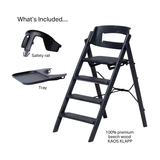 KAOS Klapp High Chair Recycled + Safety Rail + Food Tray