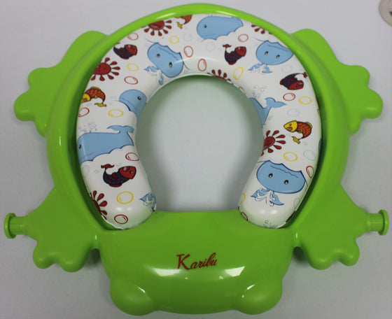 Frog shape Cushion Potty seat with Ladder - Green
