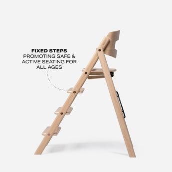 Kaos Klapp Highchair Oak | Premium Wooden Kids Feeding Chair