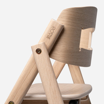 Kaos Klapp Highchair Oak | Premium Wooden Kids Feeding Chair