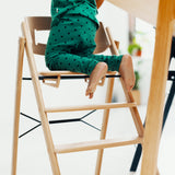 Kaos Klapp Highchair Oak | Premium Wooden Kids Feeding Chair