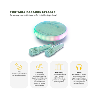 Kidywolf Kidykaraoke Portable Karaoke Speaker Green