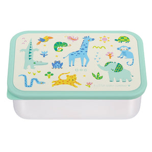 Stainless Steel Kids Lunch Box - Jungle