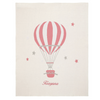 Pink Hot Air Balloon Knit Blanket