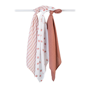 3-Pack Eco-Friendly Muslin Cloths for Babies – Soft, Breathable & Gentle