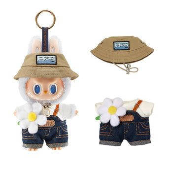 Labubu x Fall In The Wild Vinyl Plush Doll Pendant Keychain