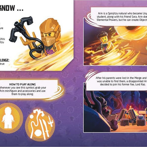 Lego (R) Ninjago (R): Ninja's Journey Activity Book (With Arin Minifigure And Accessories)