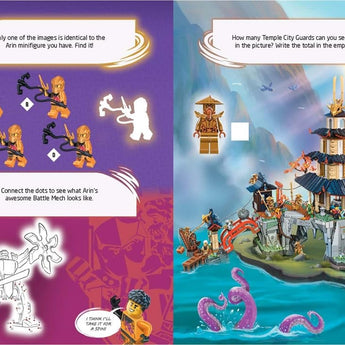 Lego (R) Ninjago (R): Ninja's Journey Activity Book (With Arin Minifigure And Accessories)