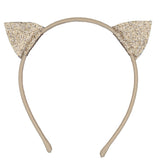 Luciole Et Petit Pois Cat Gold Glitter Hair Band | Sparkly Kids Accessory