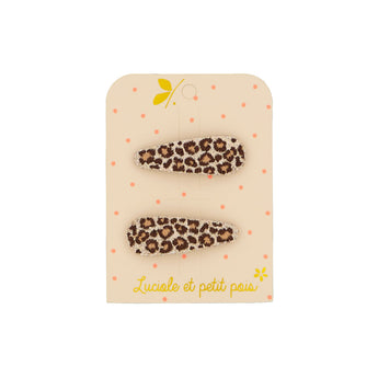 Luciole Et Petit Pois Chic Leopard Pattern Hair Clips Stylish & Versatile | Hair Accessories