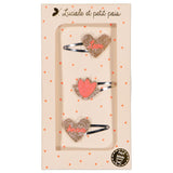 Luciole Et Petit Pois Les Trios Love Gift Set Elegant Trio Hair Clips Collection | Hair Accessories