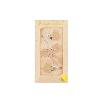 Luciole Et Petit Pois Les Trios Love Gift Set Elegant Trio Hair Clips Collection | Hair Accessories