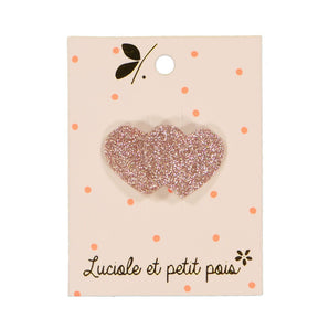 Luciole Et Petit Pois Mini Hearts Hair Clip Sparkle & Style | Hair Accessories
