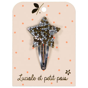 Luciole Et Petit Pois Star Hair Clip With Rhinestones Celestial Elegance | Hair Accessories