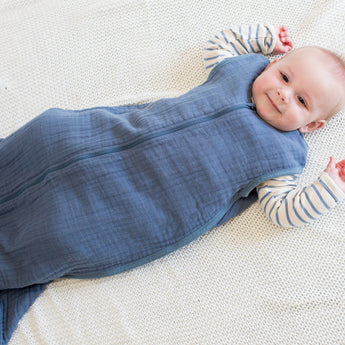 Lulujo 100% Cotton Muslin Sleep Sack | Breathable Baby Sleeping Bag