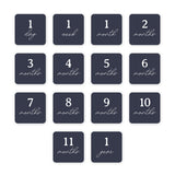 Lulujo Baby's First Year Milestone Blanket & Cards Set | Premium Muslin Gift