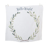 Lulujo Baby's First Year Milestone Blanket & Cards Set | Premium Muslin Gift