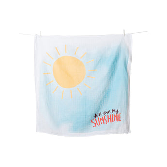 Lulujo Baby's First Year Milestone Blanket & Cards Set | Premium Muslin Gift