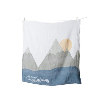 Lulujo Baby's First Year Milestone Blanket & Cards Set | Premium Muslin Gift