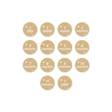 Lulujo Baby's First Year Milestone Blanket & Cards Set | Premium Muslin Gift